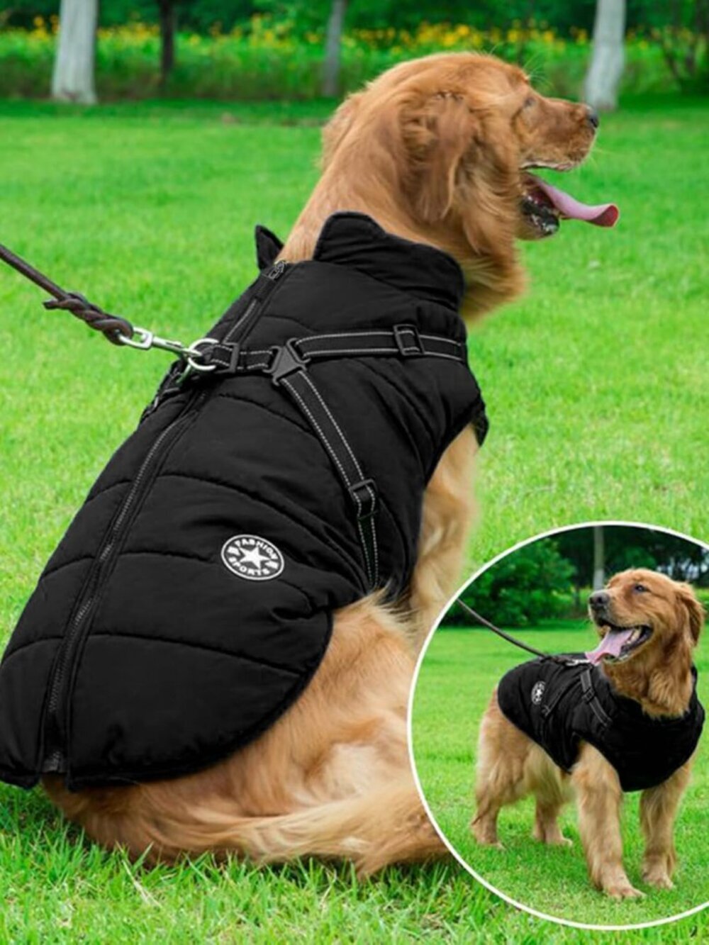 Aiboria Dog Coat for Winter Waterproof Dogs Jackets Windproof